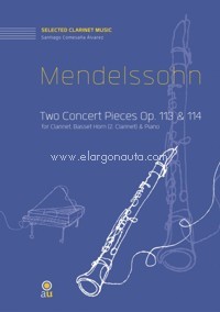 Two Concert Pieces Op. 113 & 114 for Clarinet, Basset Horn (2. Clarinet) & Piano. 9790801277138