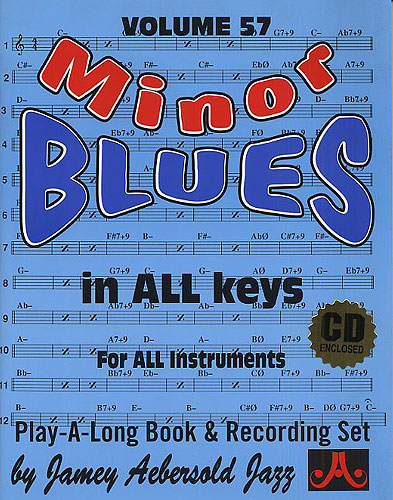 Minor Blues In All Keys: Jazz Play-Along Vol. 57, Flute, Violin, Guitar, Clarinet, Trumpet, Saxophone, Trombone, Chords
