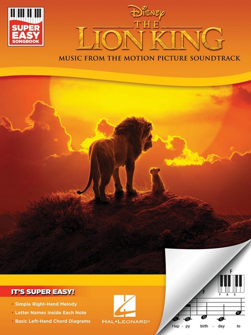 The Lion King - Super Easy Songbook: Music From The Motion Picture Soundtrack, Easy Piano. 9781540065841
