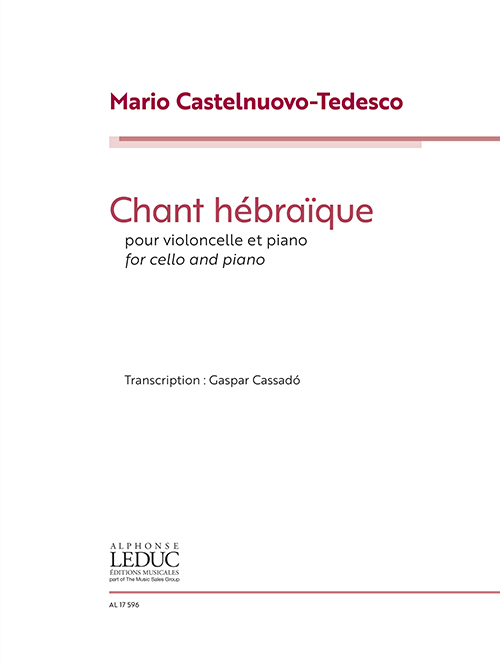 Chant Hébraïque for Cello and Piano. 9790046175961