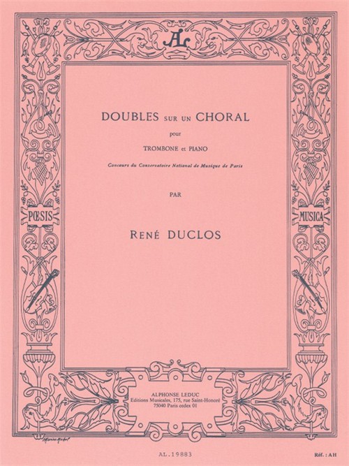 Doubles sur un choral, trombone et piano