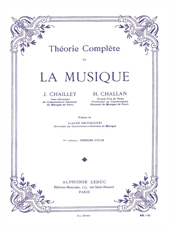 Théorie complète de la musique - Vol. 1: 1er Cycle, Solfege and Theory