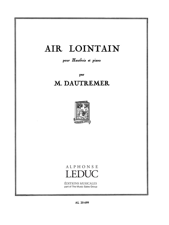 Air lointain, hautbois et piano. 9790046206993