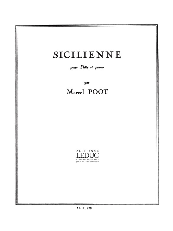 Sicilienne, Flute et Piano. 9790046212789