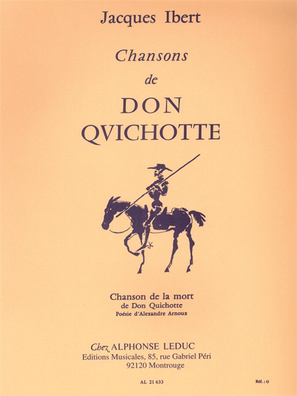 Chansons de Don Quichotte nº 4: Chanson de la Mort, Voix grave et Piano