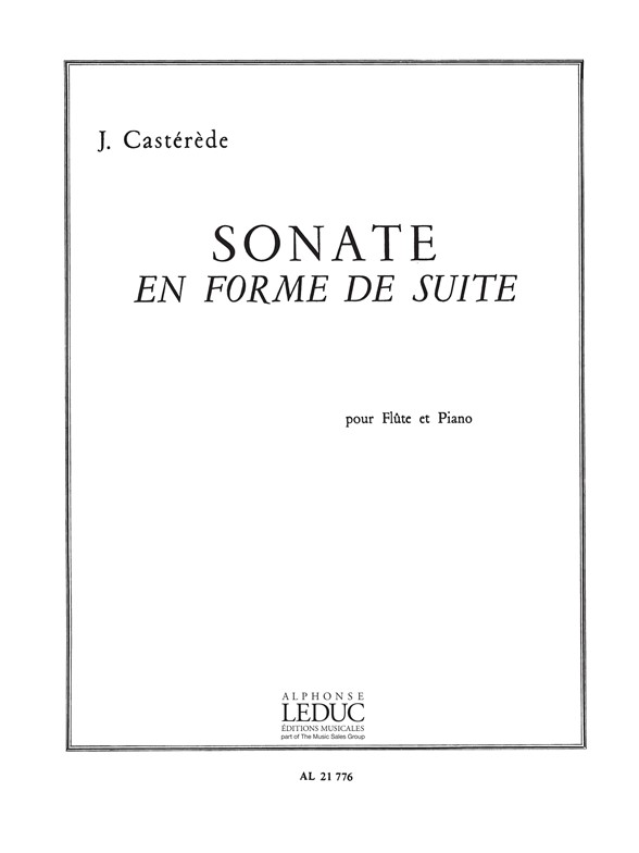 Sonate en forme de suite, Flute et Piano. 9790046217760