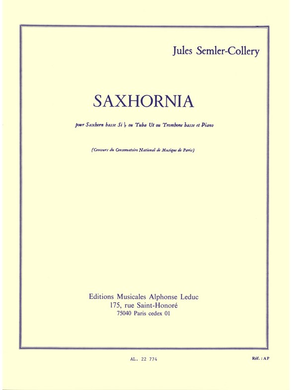 Semler Collery Saxhornia, Bass Saxhorn or Tuba and Piano