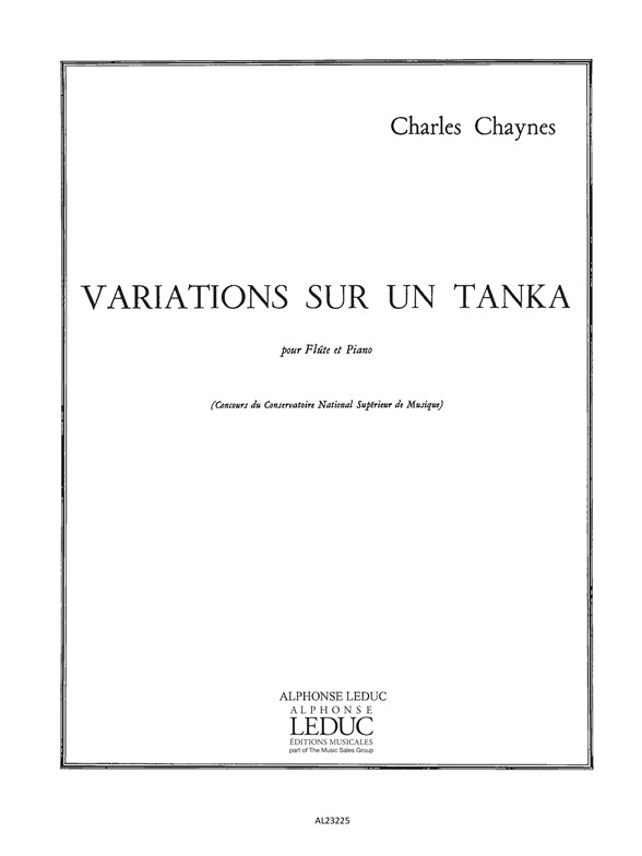 Variations sur Uu Tanka, Flute et Piano