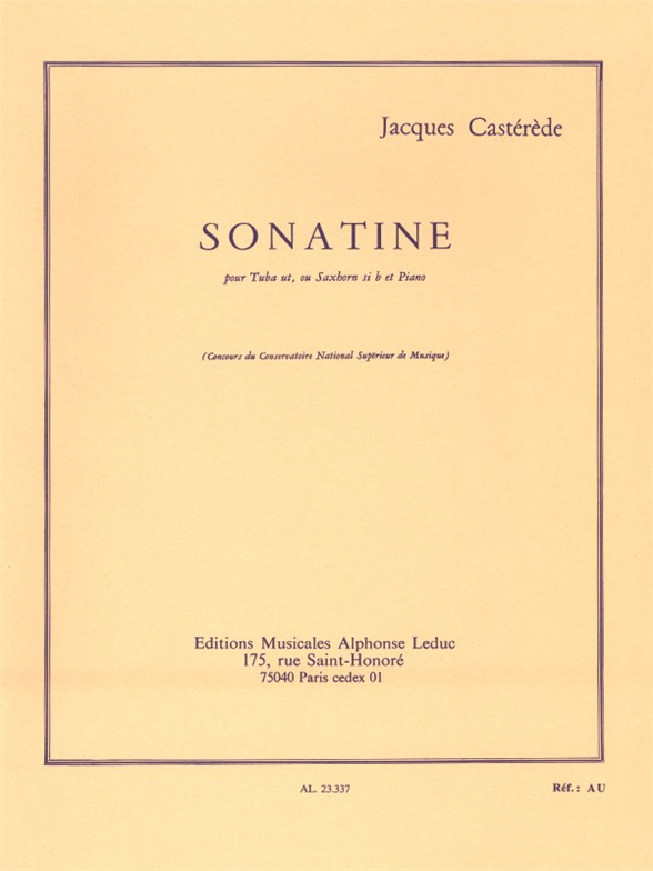 Sonatine, Tuba en Ut ou Cor tenor en Sib et Piano