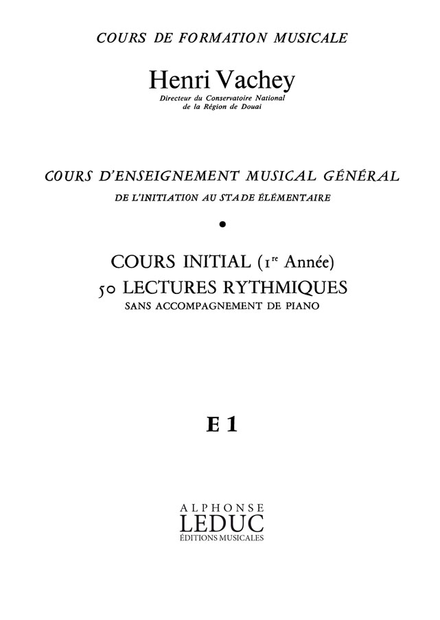 Cours enseight musical general: 1ere année