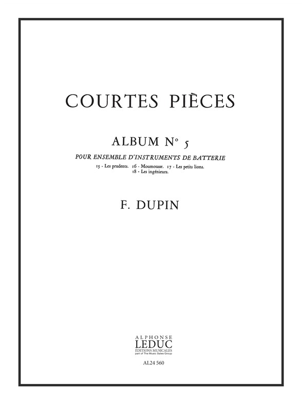 Courtes Pièces Vol. 5, percussion ensemble