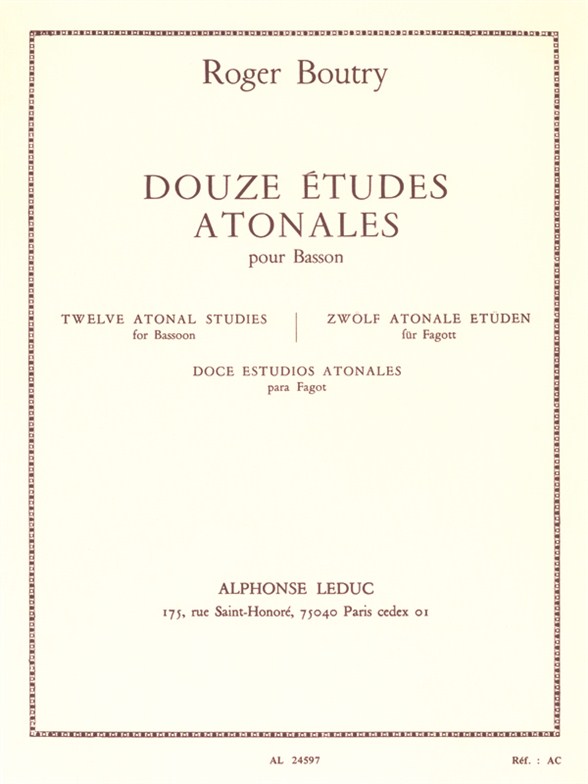 12 Études atonales, basson