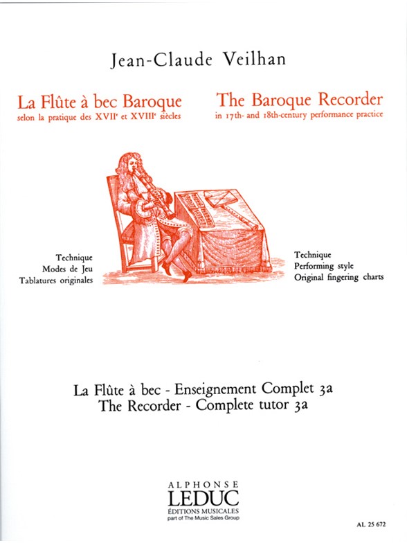 La flûte à bec, enseignement complet, vol. 3: la flûte à bec Baroque