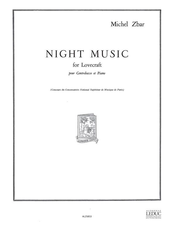 Night Music for Lovecraft, pour contrebasse et piano