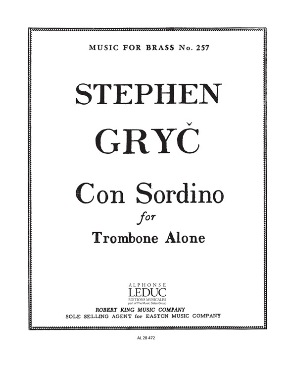 Con Sordino, for Trombone