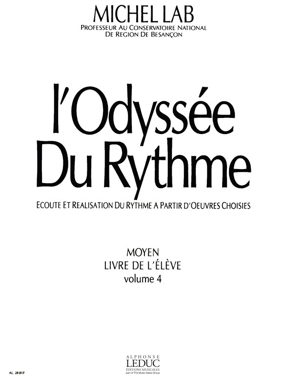 Odyssée du Rythme volume 4: Livre de l'élève, Theory Books and Papers