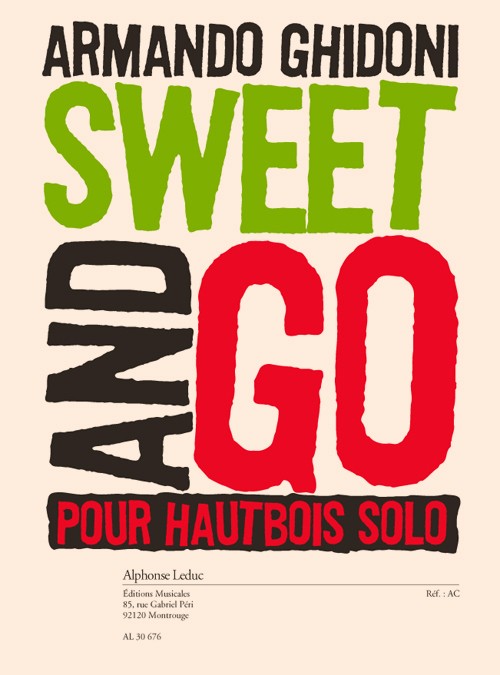 Sweet & Go, pour hautbois solo