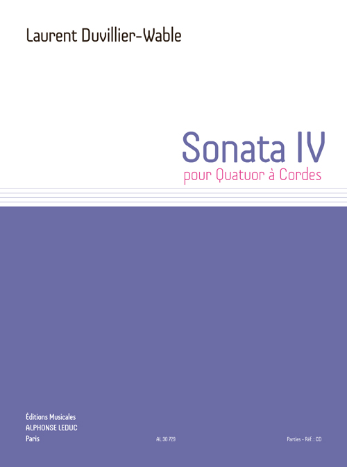 Sonater IV, pour quatuor á cordes, Set of Parts