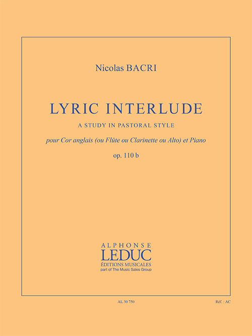 Lyric Interlude, a Study in Pastoral Style, pour cor anglais (ou flûte ou clarinette ou alto) et piano