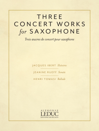 Three Concert Works, for Alto Saxophone and Piano. 9781540076533