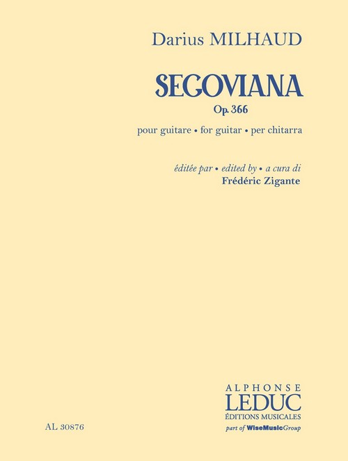 Segoviana op. 366, per chitarra. 9790046308765