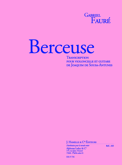 Berceuse, op. 16, violoncelle et guitare