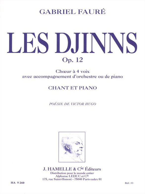 Les Djinns, Op. 12, choeur à 4 voix avec accompagnement de piano