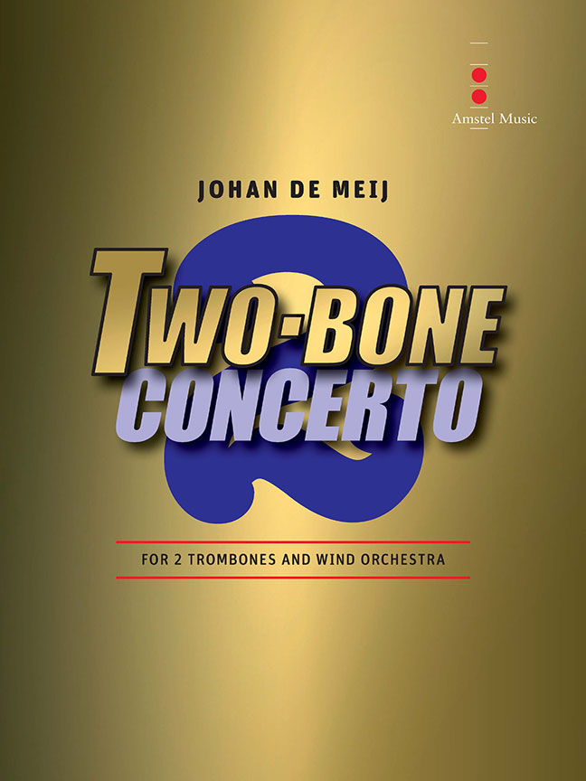 T-Bone Concerto: for 2 trombones & wind orchestra, Concert Band/Harmonie, Score