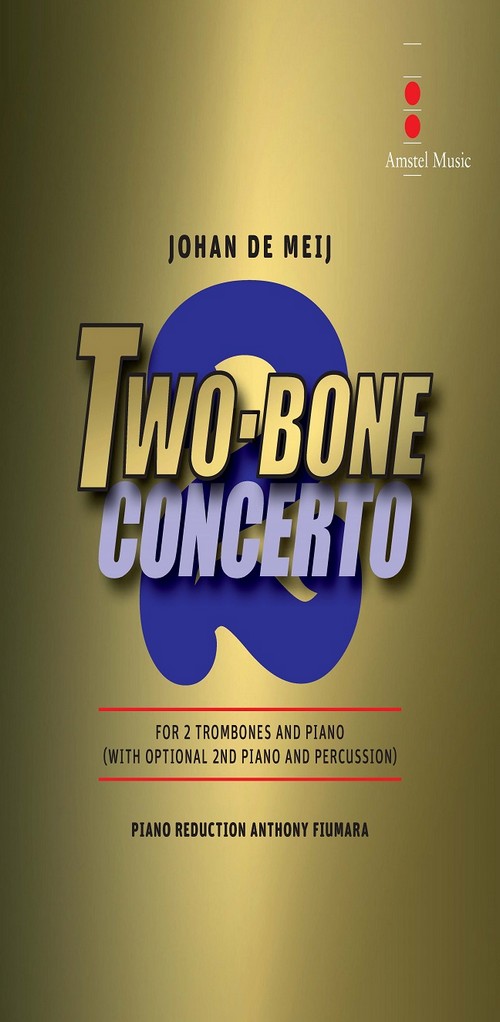T-Bone Concerto: for two trombones and piano (reduction) (with optional 2nd piano and percussion)