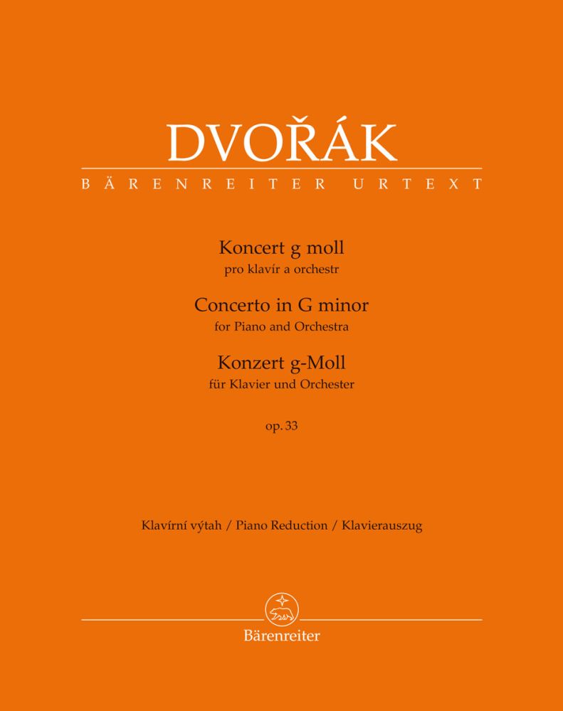 Konzert Für Klavier und Orchester: g-moll Op. 33 B. 63, Piano Reduction. 9790260108394