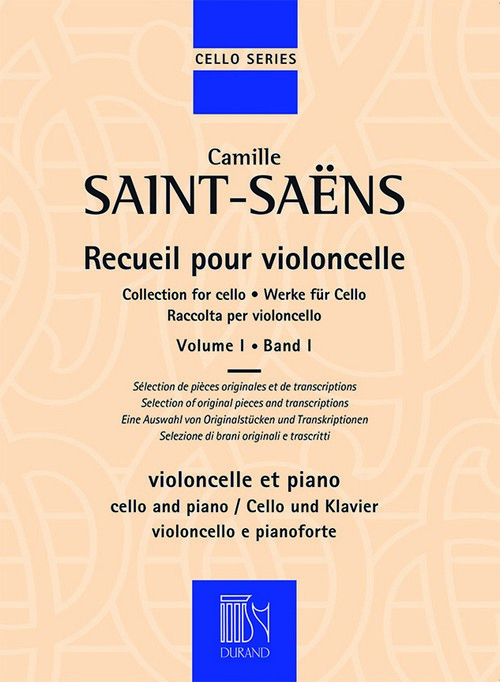 Récueil pour violoncelle, vol 1, pour violoncelle et piano
