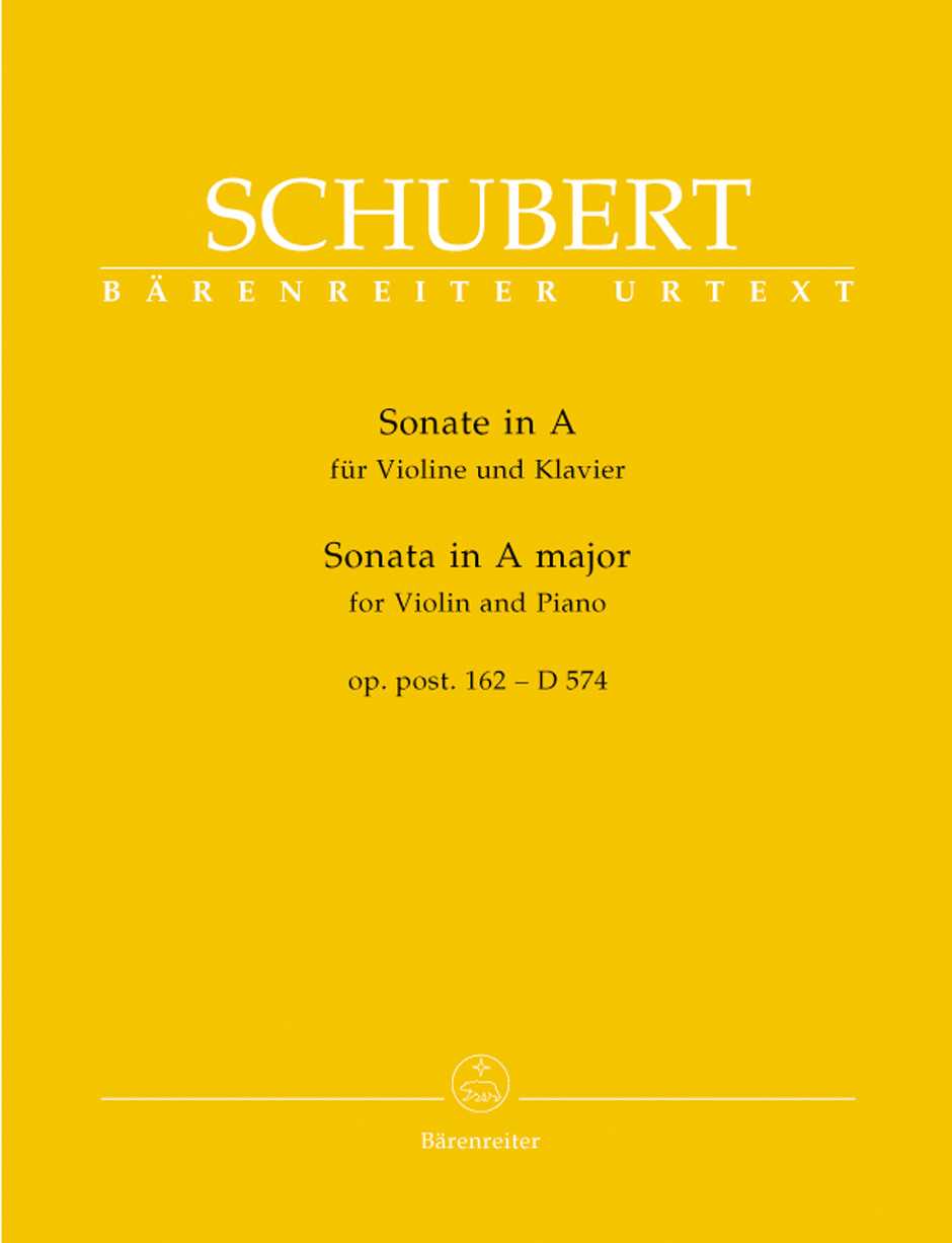 Sonata for Violin and Piano in A major op. post.162 D 574. 9790006472710