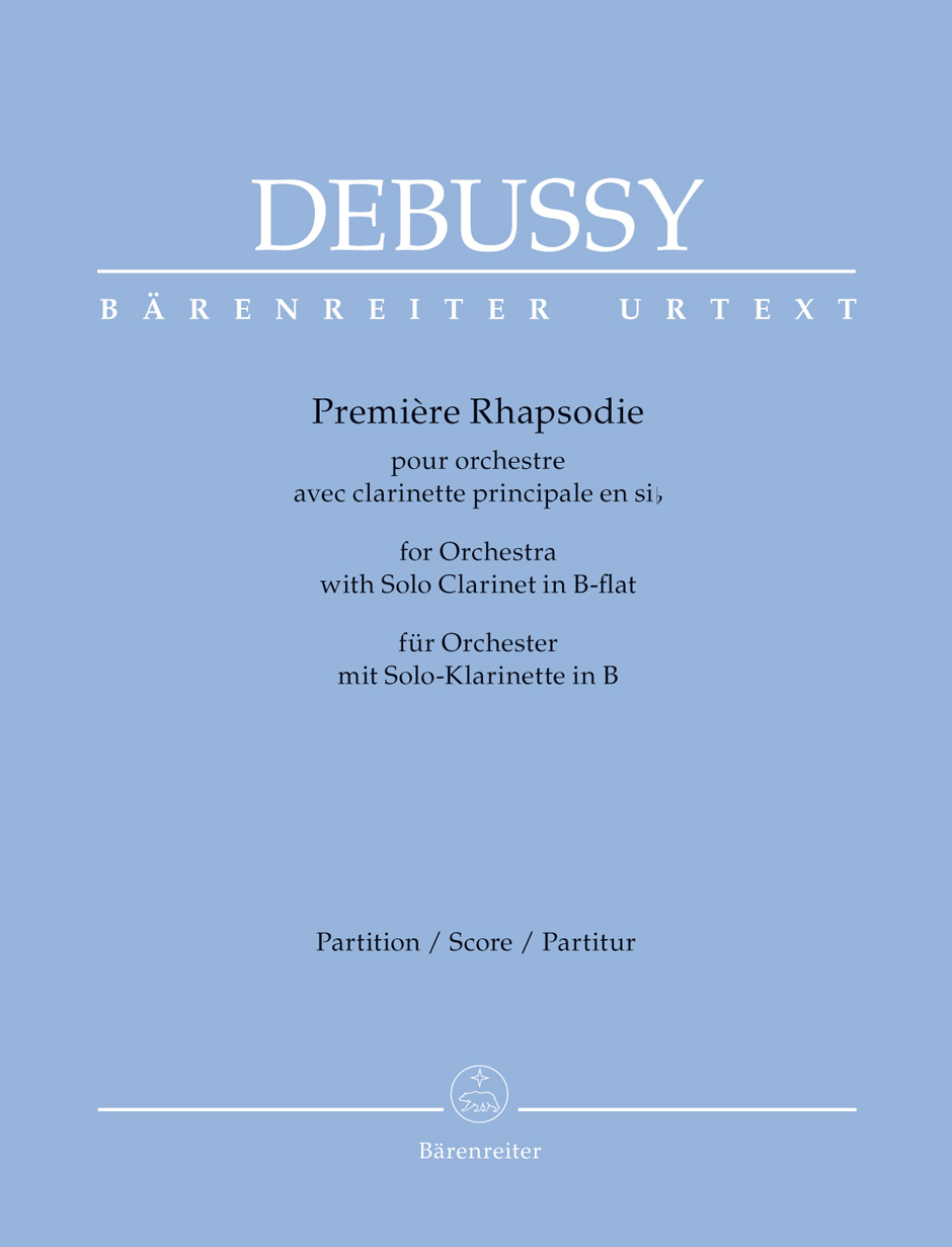 Première rhapsodie, Clarinet and Orchestra, Score
