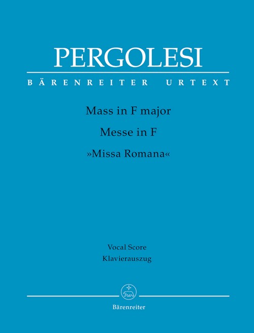 Mass in F major, Missa romana, 2 or 4 Mixed Choirs and Orchestra, Vocal Score
