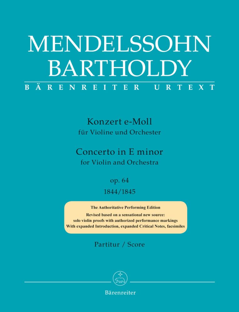 Konzert für Violine und Orchestre, in E-moll Op. 64, Score