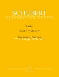 Lieder Volume 9, High Voice and Piano. 9790006530588