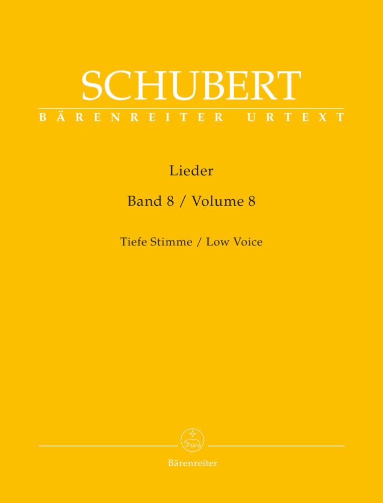 Lieder Volume 8, D 262 - D 323, Low Voice and Piano