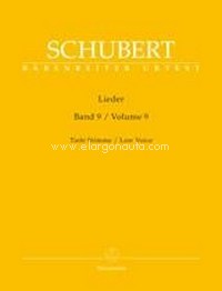 Lieder Volume 9, Low Voice and Piano. 9790006530809