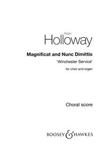 Magnificat and Nunc Dimittis, 'Winchester Service', for mixed choir (SATB) and organ, choral score
