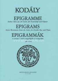 Epigrams, 7 Pieces for Double Bass and Piano
