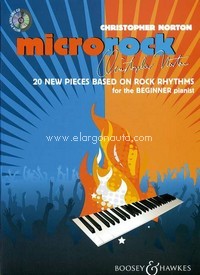 Microrock, 20 new pieces based on rock rhythms for the beginner pianist, edition with CD