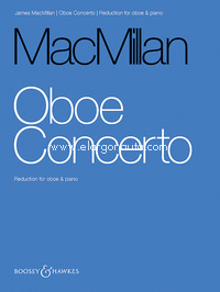 Oboe Concerto, for oboe and orchestra, piano reduction with solo part