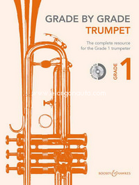 Grade by Grade - Trumpet, Grade 1, for trumpet and piano, edition with CD