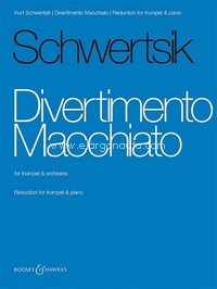 Divertimento Macchiato op. 99, for trumpet and orchestra, piano reduction with solo part