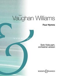 Four Hymns, Orchestral version, for tenor, viola and string orchestra, separate part