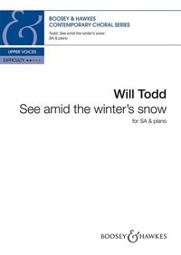 See amid the winter?s snow, for choir (SA) and piano, choral score