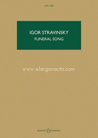 Funeral Song op. 5, for orchestra, study score