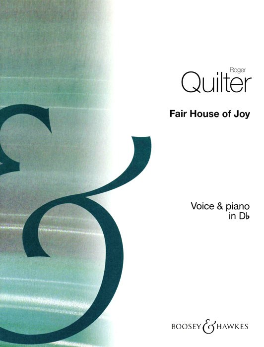Fair House of Joy op. 12/7, Song from Seven Elizabethan Lyrics, for voice (in Db) and piano
