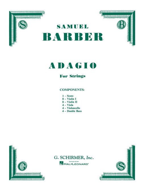 Adagio for Strings, opus 11. Score and Set of Parts