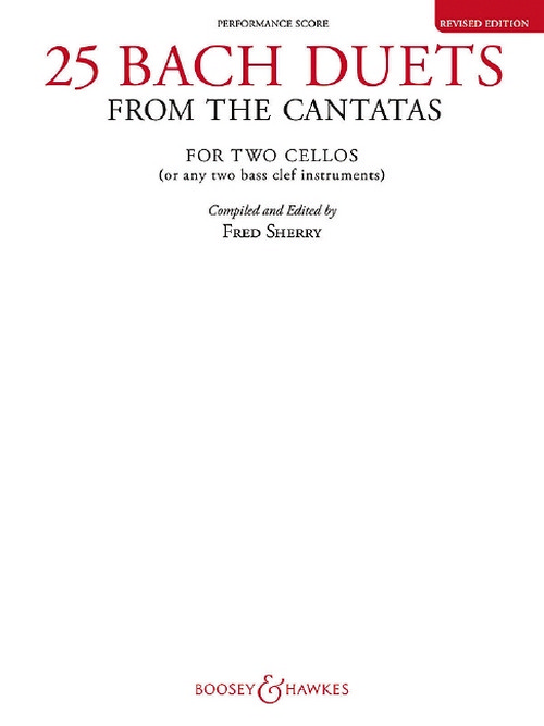 25 Bach Duets from the Cantatas, for 2 cellos, performance score